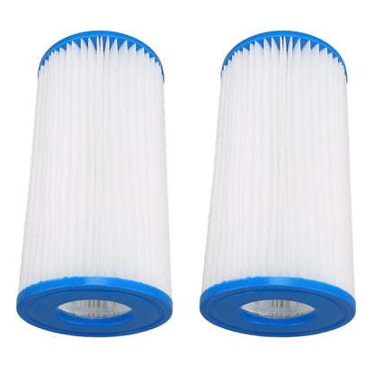 2Pcs Pool Filter Cartridge Filter Element Replacement for Hot Tubs Spas Children's Swimming Pools V1294-YM0523-3111220072211