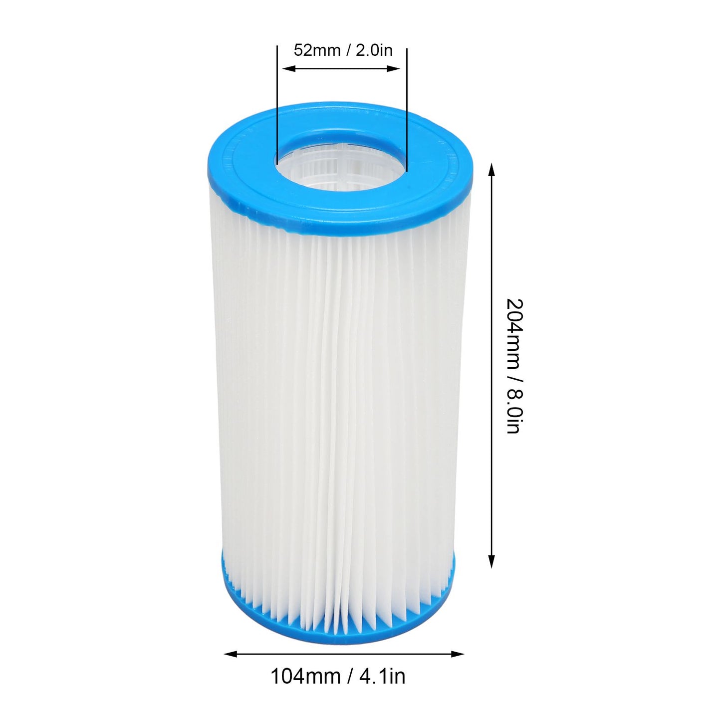 2Pcs Pool Filter Cartridge Filter Element Replacement for Hot Tubs Spas Children's Swimming Pools V1294-YM0523-3111220072211