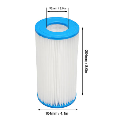 2Pcs Pool Filter Cartridge Filter Element Replacement for Hot Tubs Spas Children's Swimming Pools V1294-YM0523-3111220072211