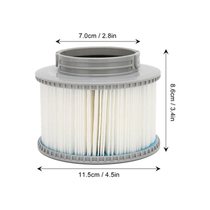 2Pcs Pool Filter Cartridge Filter Element Replacement for MSPA 2089 Winter Hot Tubs Spas Children's Swimming V1294-YM0523-3111220072511