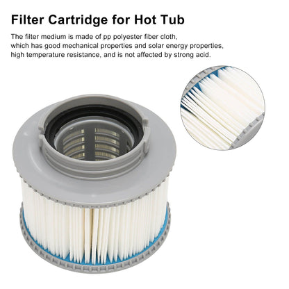 2Pcs Pool Filter Cartridge Filter Element Replacement for MSPA 2089 Winter Hot Tubs Spas Children's Swimming V1294-YM0523-3111220072511