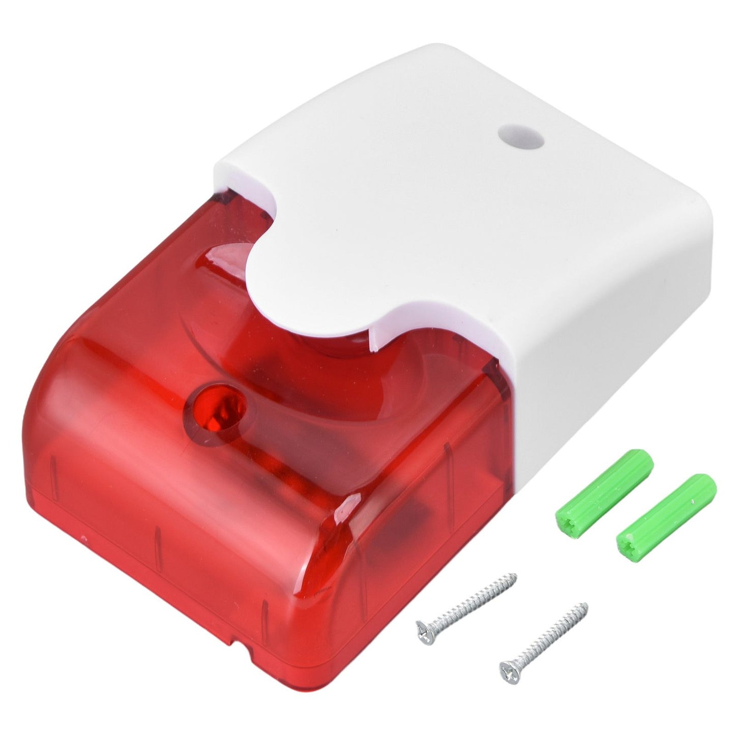 Mini Strobe Siren Wired Alarm Strobe Flashing Light Horn Flash Sound Siren for Home Security Alarm System V1294-YM0523-3111220072611