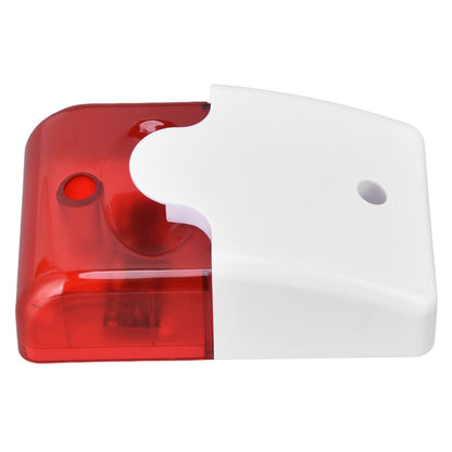Mini Strobe Siren Wired Alarm Strobe Flashing Light Horn Flash Sound Siren for Home Security Alarm System V1294-YM0523-3111220072611