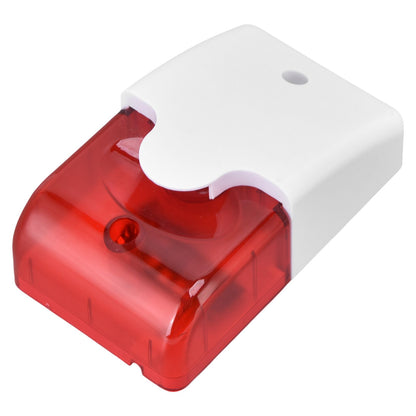 Mini Strobe Siren Wired Alarm Strobe Flashing Light Horn Flash Sound Siren for Home Security Alarm System V1294-YM0523-3111220072611