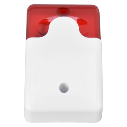 Mini Strobe Siren Wired Alarm Strobe Flashing Light Horn Flash Sound Siren for Home Security Alarm System V1294-YM0523-3111220072611