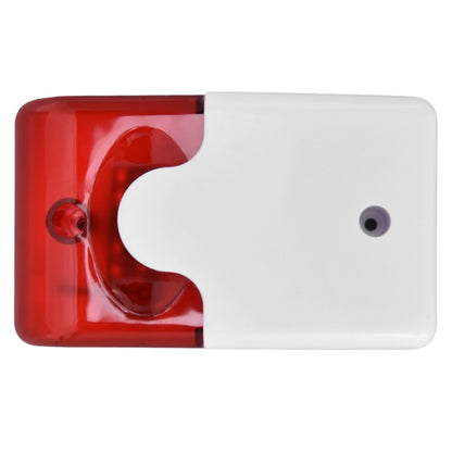 Mini Strobe Siren Wired Alarm Strobe Flashing Light Horn Flash Sound Siren for Home Security Alarm System V1294-YM0523-3111220072611