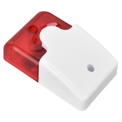 Mini Strobe Siren Wired Alarm Strobe Flashing Light Horn Flash Sound Siren for Home Security Alarm System V1294-YM0523-3111220072611