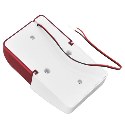 Mini Strobe Siren Wired Alarm Strobe Flashing Light Horn Flash Sound Siren for Home Security Alarm System V1294-YM0523-3111220072611