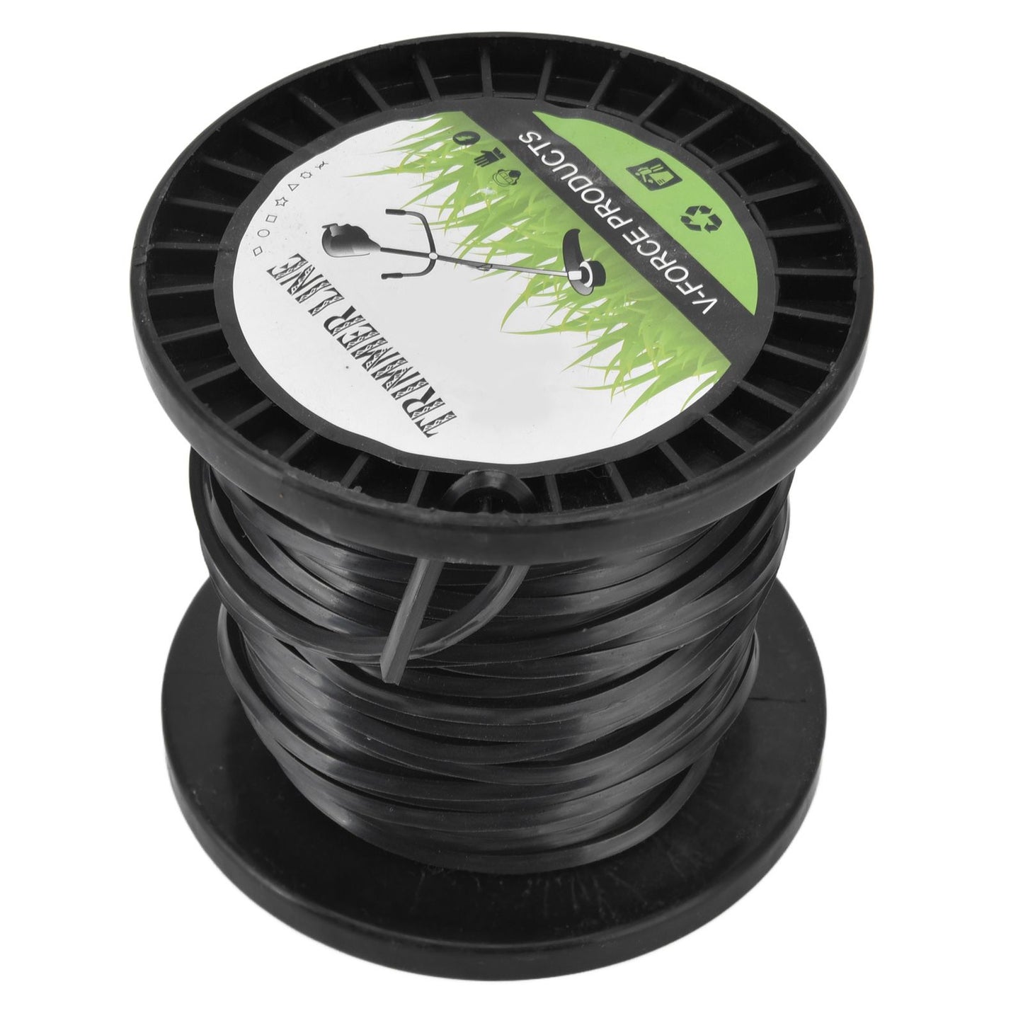 3.3mm String Trimmer Line High Cutting Efficiency Low Noise Quadrate Black Trimmer Line for Most Lawn Mowers V1294-YM0523-3111220074211