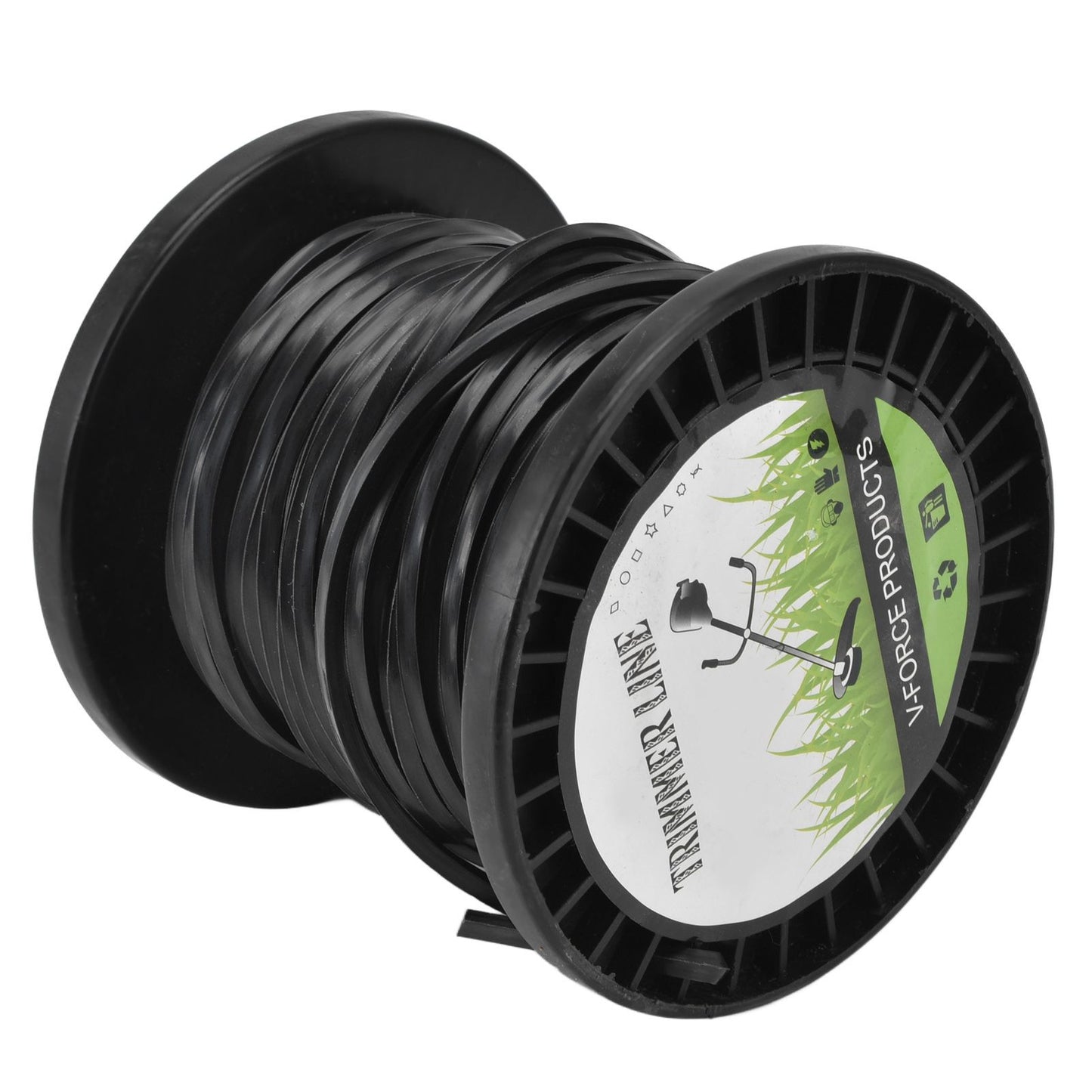 3.3mm String Trimmer Line High Cutting Efficiency Low Noise Quadrate Black Trimmer Line for Most Lawn Mowers V1294-YM0523-3111220074211