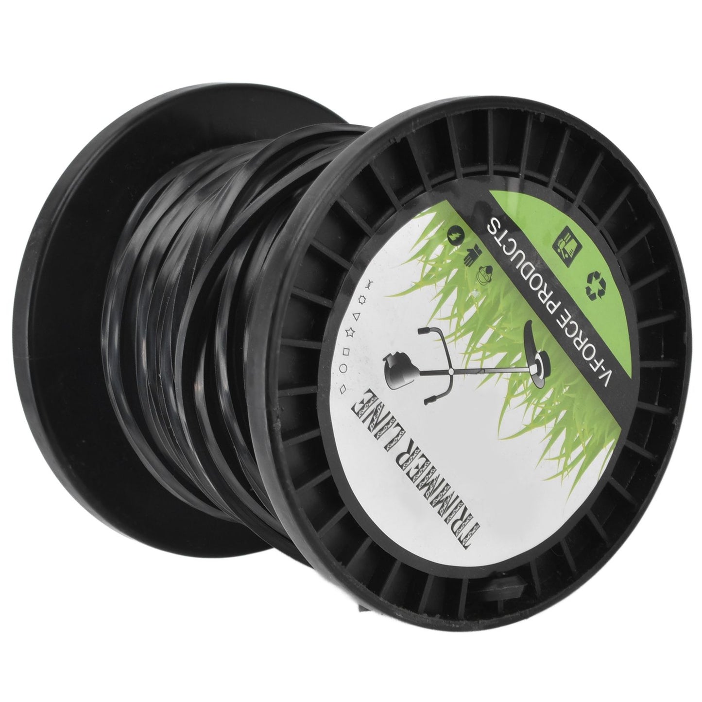 3.3mm String Trimmer Line High Cutting Efficiency Low Noise Quadrate Black Trimmer Line for Most Lawn Mowers V1294-YM0523-3111220074211