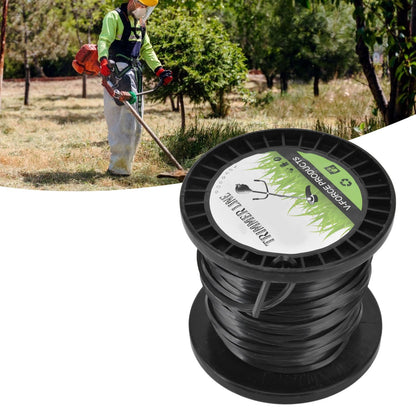 3.3mm String Trimmer Line High Cutting Efficiency Low Noise Quadrate Black Trimmer Line for Most Lawn Mowers V1294-YM0523-3111220074211