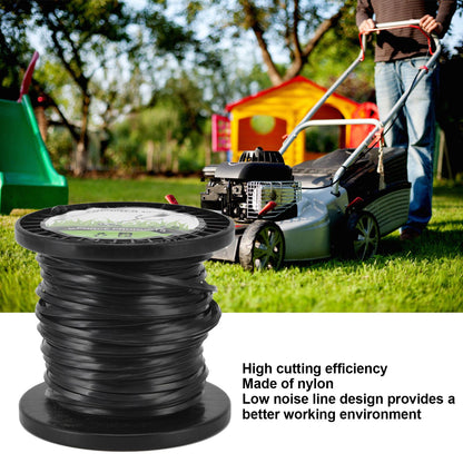3.3mm String Trimmer Line High Cutting Efficiency Low Noise Quadrate Black Trimmer Line for Most Lawn Mowers V1294-YM0523-3111220074211