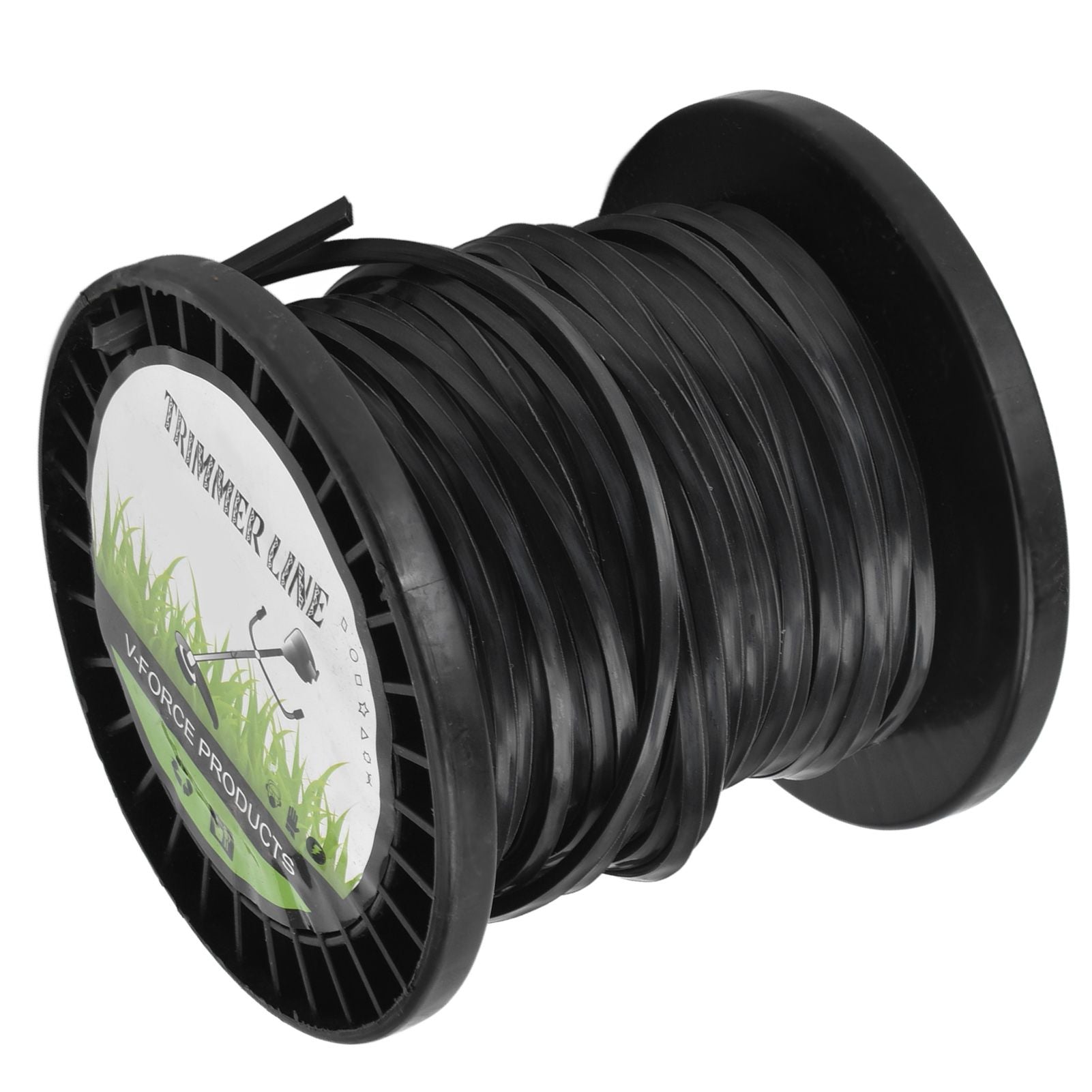 3.3mm String Trimmer Line High Cutting Efficiency Low Noise Quadrate Black Trimmer Line for Most Lawn Mowers V1294-YM0523-3111220074211