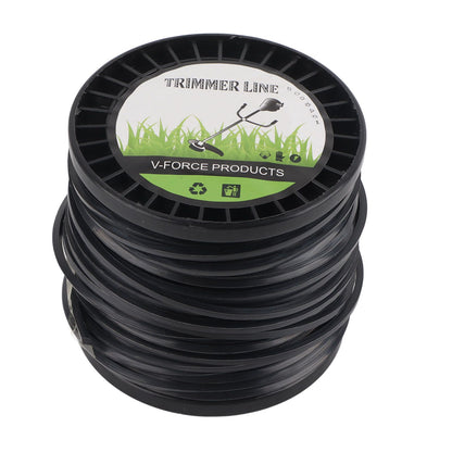 3.3mm String Trimmer Line High Cutting Efficiency Low Noise Quadrate Black Trimmer Line for Most Lawn Mowers V1294-YM0523-3111220074212