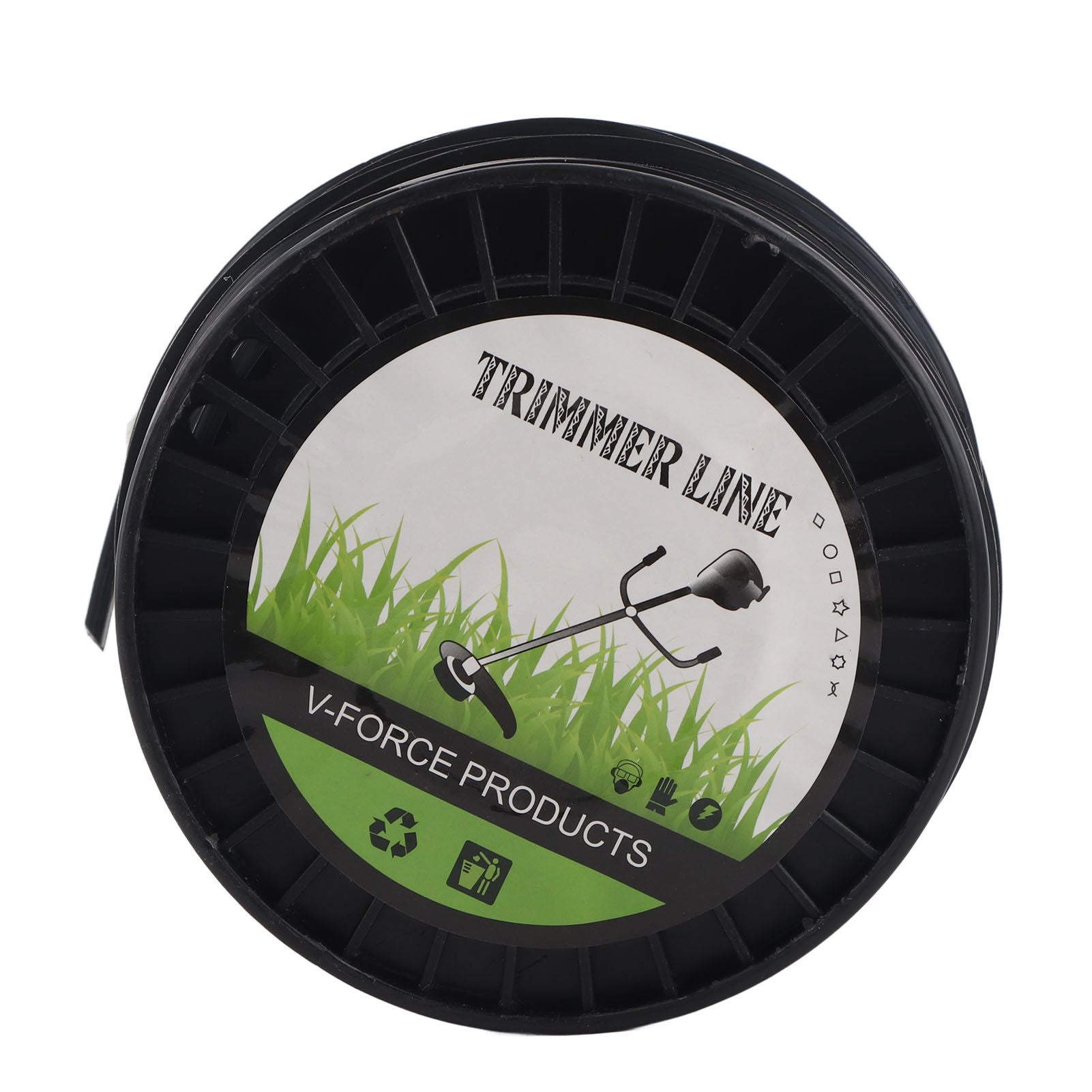 3.3mm String Trimmer Line High Cutting Efficiency Low Noise Quadrate Black Trimmer Line for Most Lawn Mowers V1294-YM0523-3111220074212