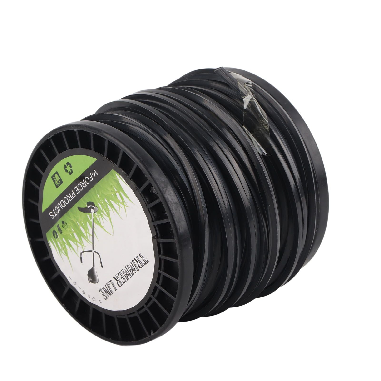 3.3mm String Trimmer Line High Cutting Efficiency Low Noise Quadrate Black Trimmer Line for Most Lawn Mowers V1294-YM0523-3111220074212