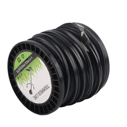 3.3mm String Trimmer Line High Cutting Efficiency Low Noise Quadrate Black Trimmer Line for Most Lawn Mowers V1294-YM0523-3111220074212
