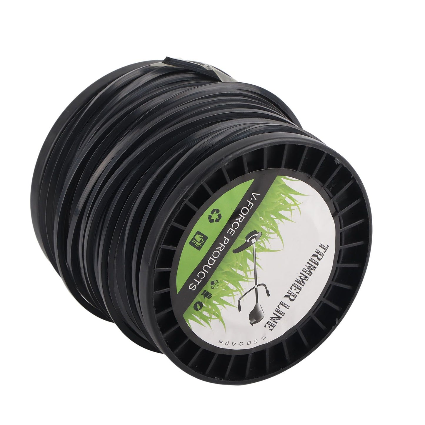 3.3mm String Trimmer Line High Cutting Efficiency Low Noise Quadrate Black Trimmer Line for Most Lawn Mowers V1294-YM0523-3111220074212