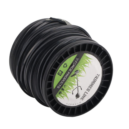 3.3mm String Trimmer Line High Cutting Efficiency Low Noise Quadrate Black Trimmer Line for Most Lawn Mowers V1294-YM0523-3111220074212