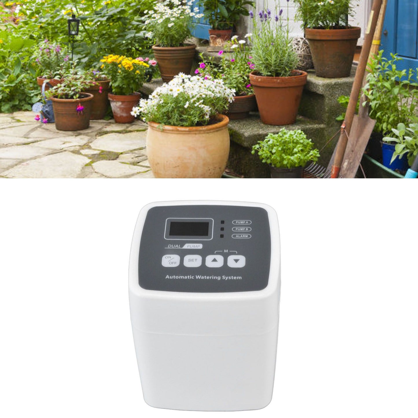 Smart Irrigation Timer Double Pump Automatic Watering Controller Garden Water Timer 110-240V AU Plug V1294-YM0523-3111220074814