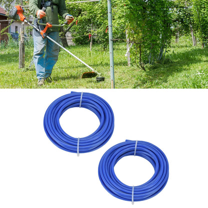2PCS 4mm String Trimmer Line Nylon Round Trimmer Line Blue Lawn Mower Accessories for Husqvarna 5m / 16.4ft V1294-YM0523-3111220075811