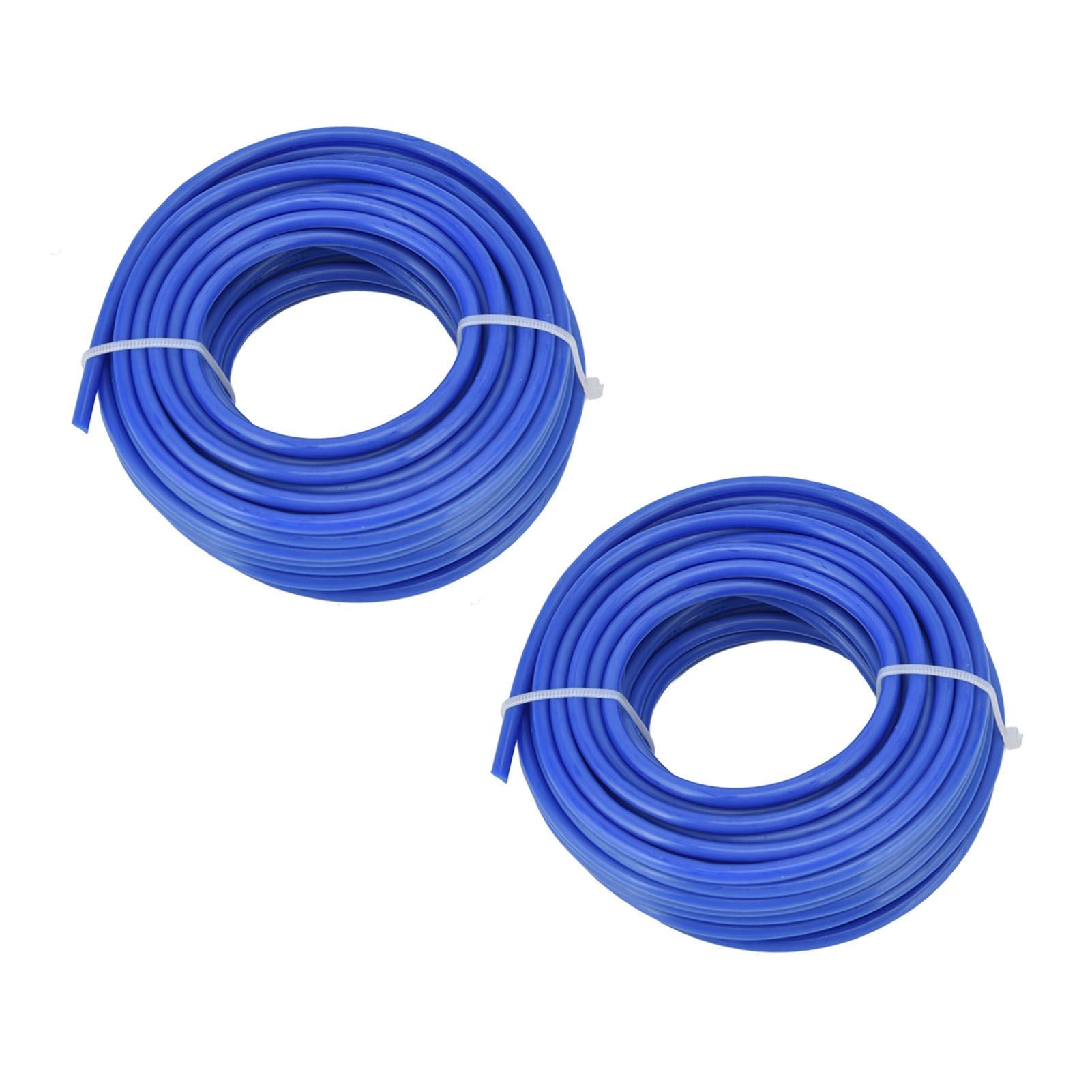 2PCS 4mm String Trimmer Line Nylon Round Trimmer Line Blue Lawn Mower Accessories for Husqvarna 10m / 32.8ft V1294-YM0523-3111220075812