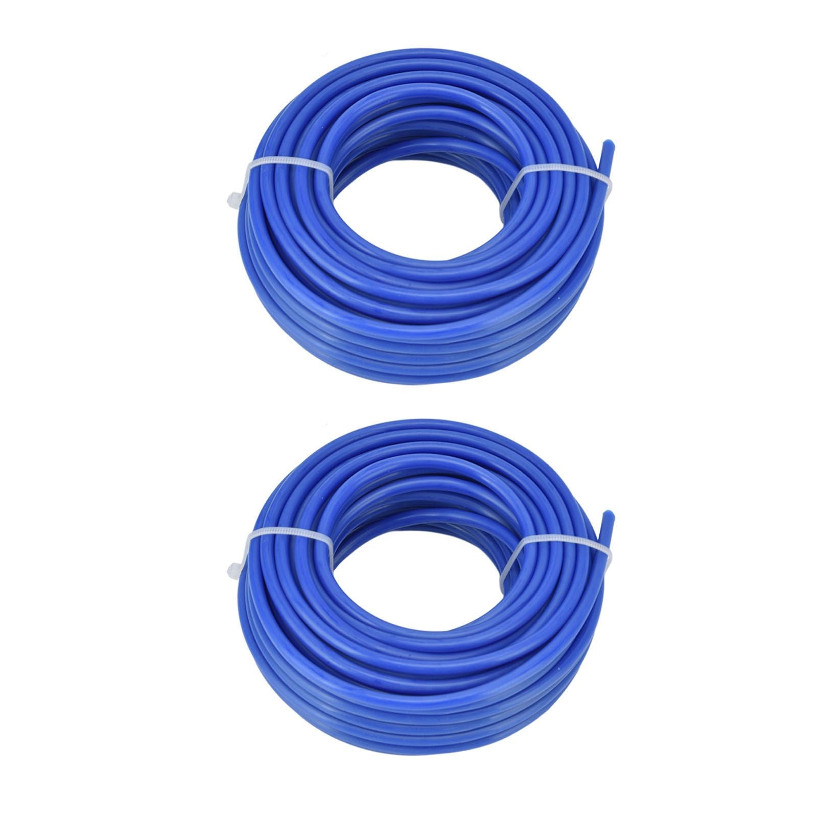 2PCS 4mm String Trimmer Line Nylon Round Trimmer Line Blue Lawn Mower Accessories for Husqvarna 10m / 32.8ft V1294-YM0523-3111220075812