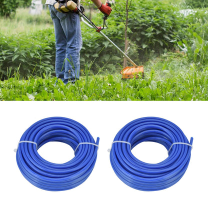 2PCS 4mm String Trimmer Line Nylon Round Trimmer Line Blue Lawn Mower Accessories for Husqvarna 10m / 32.8ft V1294-YM0523-3111220075812
