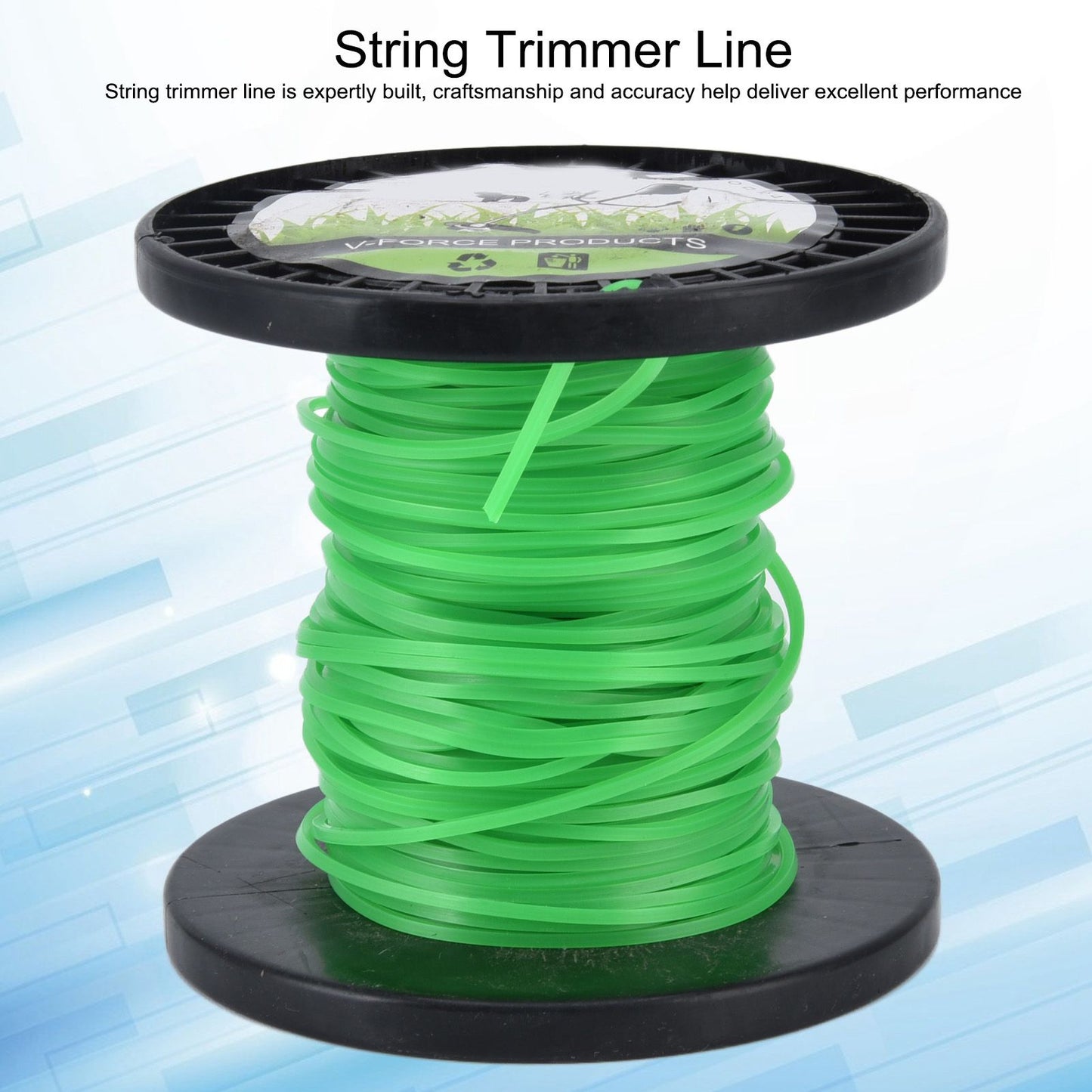 String Trimmer Line String Trimmer Line 2.0mm Trimmer Line for String Trimmer Weed Trimmer Green 30m / 98.4ft V1294-YM0523-3111220076011