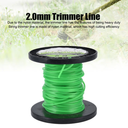 String Trimmer Line String Trimmer Line 2.0mm Trimmer Line for String Trimmer Weed Trimmer Green 30m / 98.4ft V1294-YM0523-3111220076011