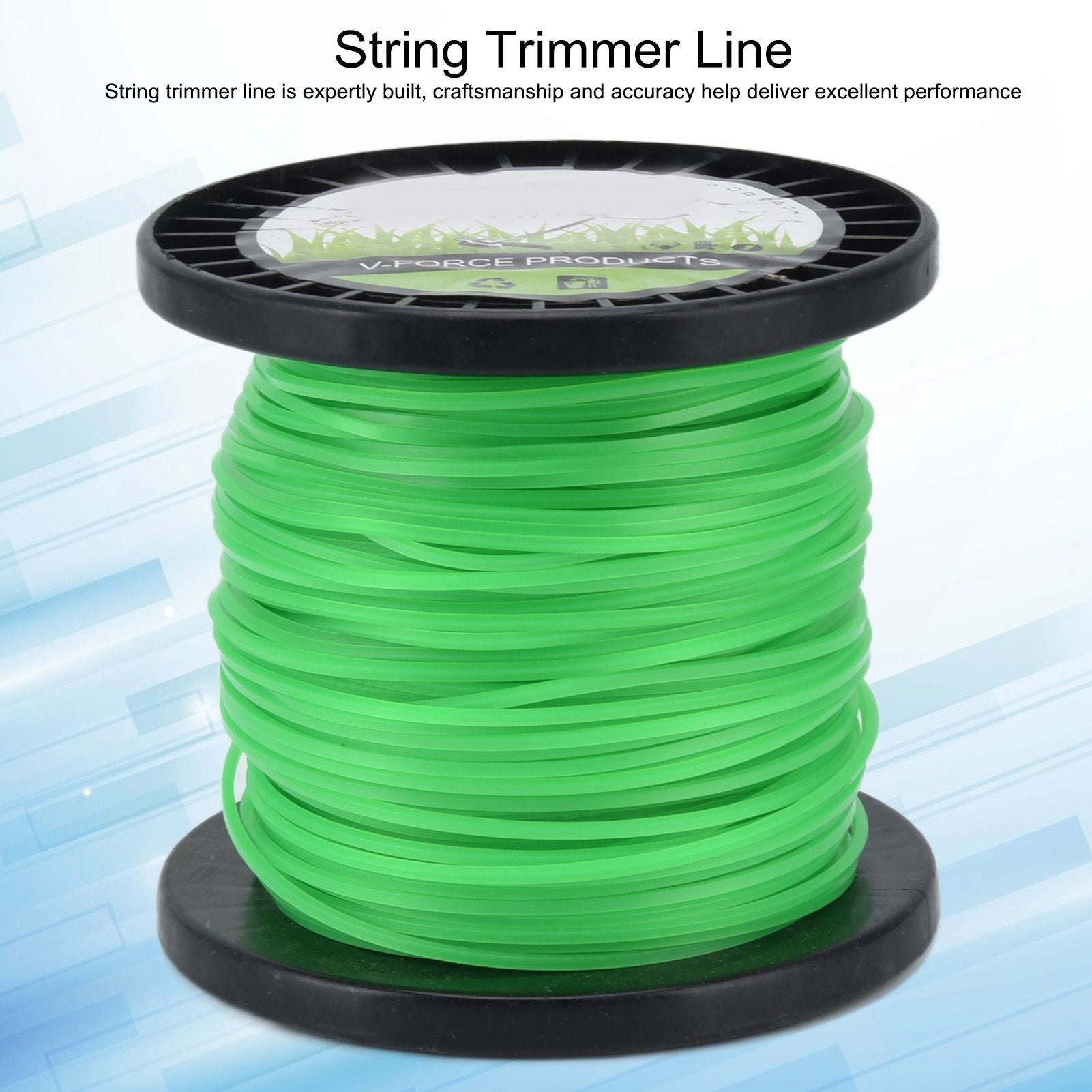 String Trimmer Line String Trimmer Line 2.0mm Trimmer Line for String Trimmer Weed Trimmer Green 100m / V1294-YM0523-3111220076013