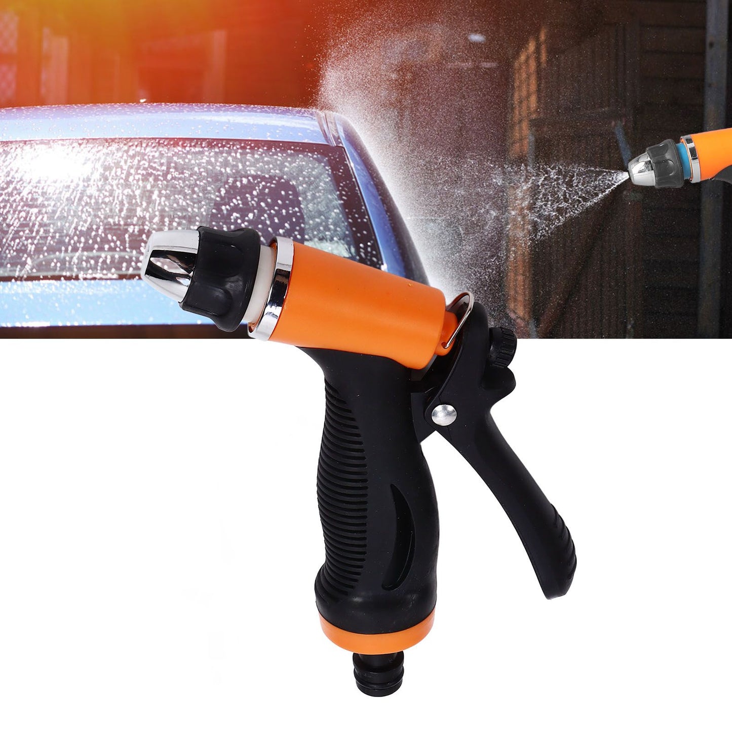 12V Pressure Washer 100W Portable Car Washer Pump Cleaning Kit for Home Garden G1/2 External Thread V1294-YM0523-3111220076411