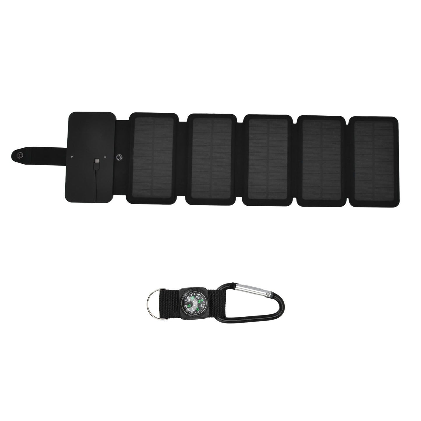 Solar Power Bank Foldable Dual Output Portable Universal Direct Charging Charger for 3 Proof Mobile Power V1294-YM0523-3111220077812