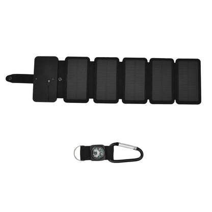 Solar Power Bank Foldable Dual Output Portable Universal Direct Charging Charger for 3 Proof Mobile Power V1294-YM0523-3111220077812