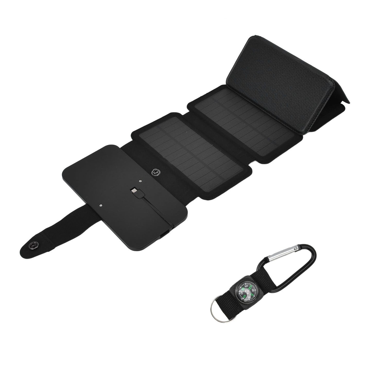 Solar Power Bank Foldable Dual Output Portable Universal Direct Charging Charger for 3 Proof Mobile Power V1294-YM0523-3111220077812