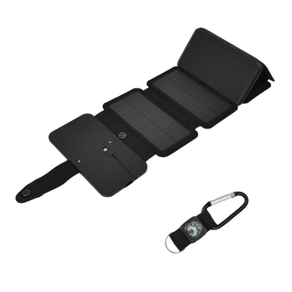 Solar Power Bank Foldable Dual Output Portable Universal Direct Charging Charger for 3 Proof Mobile Power V1294-YM0523-3111220077812
