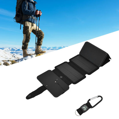 Solar Power Bank Foldable Dual Output Portable Universal Direct Charging Charger for 3 Proof Mobile Power V1294-YM0523-3111220077812