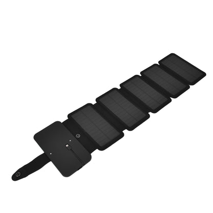 Solar Power Bank Foldable Dual Output Portable Universal Direct Charging Charger for 3 Proof Mobile Power V1294-YM0523-3111220077812
