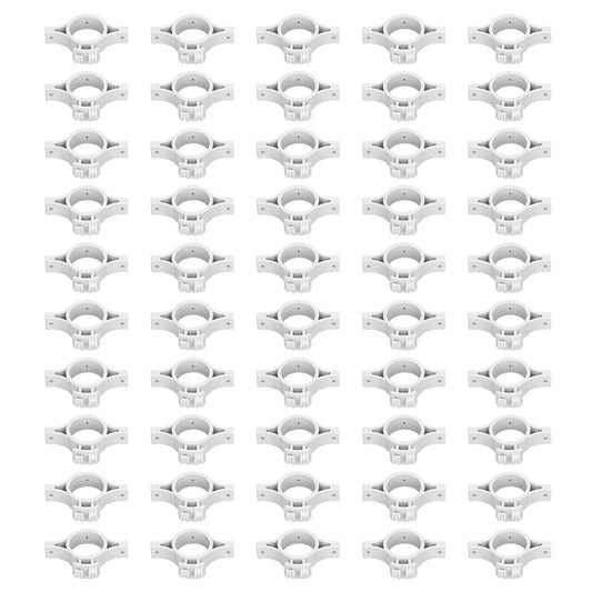 50pcs Electric Fence Insulators Pulse Electric Fence Terminal Rod Insulators with 3.2cm Hole for Farm Gray V1294-YM0523-3111220078311