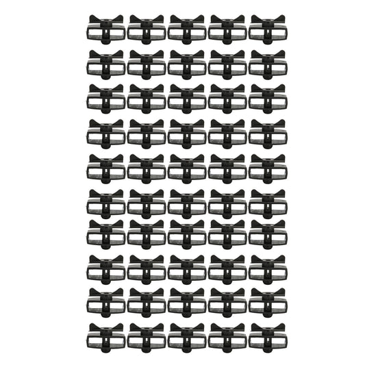 50Pcs Electric Fence Wire Tightener Portable Garden Electronic Fence Alloy Wire Tensioner Black V1294-YM0523-3111220078712