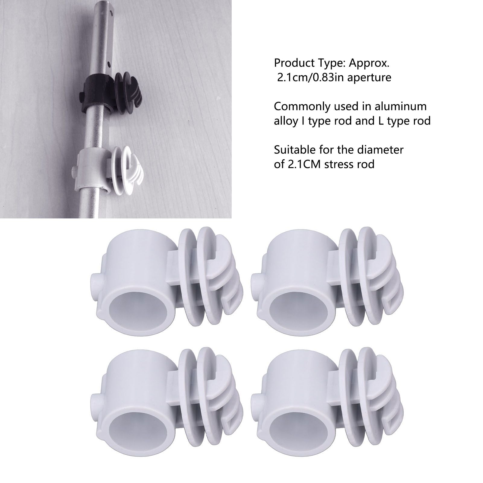50 Pcs/set 2.1CM Insulator Screws Pulse Grid System Accessories for Electronic Fence Bearing Rod Gray V1294-YM0523-3111220078811