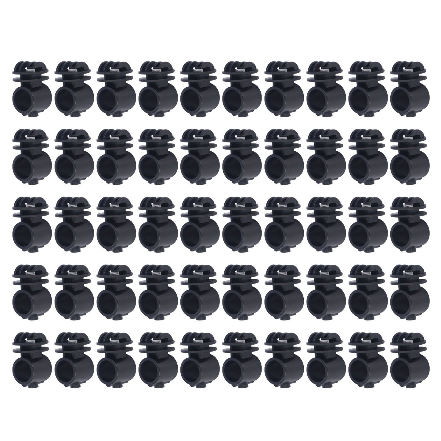 50 Pcs/set 2.1CM Insulator Screws Pulse Grid System Accessories for Electronic Fence Bearing Rod Black V1294-YM0523-3111220078812
