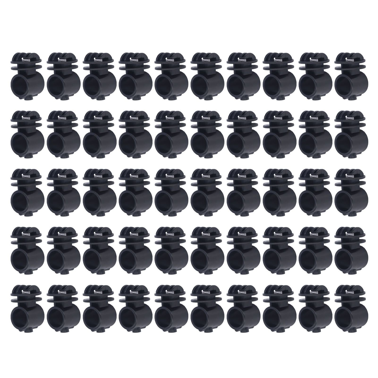 50 Pcs/set 2.1CM Insulator Screws Pulse Grid System Accessories for Electronic Fence Bearing Rod Black V1294-YM0523-3111220078812
