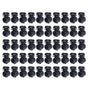 50 Pcs/set 2.1CM Insulator Screws Pulse Grid System Accessories for Electronic Fence Bearing Rod Black V1294-YM0523-3111220078812