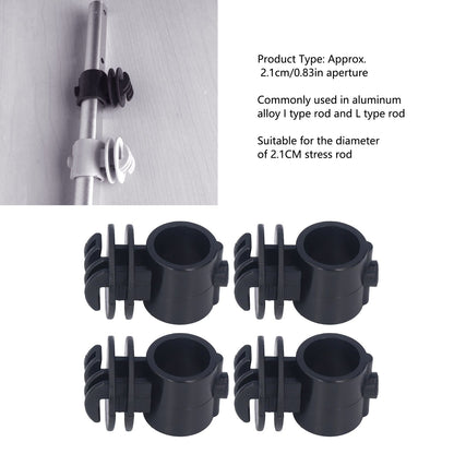 50 Pcs/set 2.1CM Insulator Screws Pulse Grid System Accessories for Electronic Fence Bearing Rod Black V1294-YM0523-3111220078812