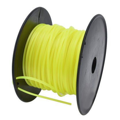 3mm String Trimmer Line Quadrate Grass Trimmer Line Lawn Mower Line for Husqvarna Yellow 50m / 164.0ft V1294-YM0523-3111220079212