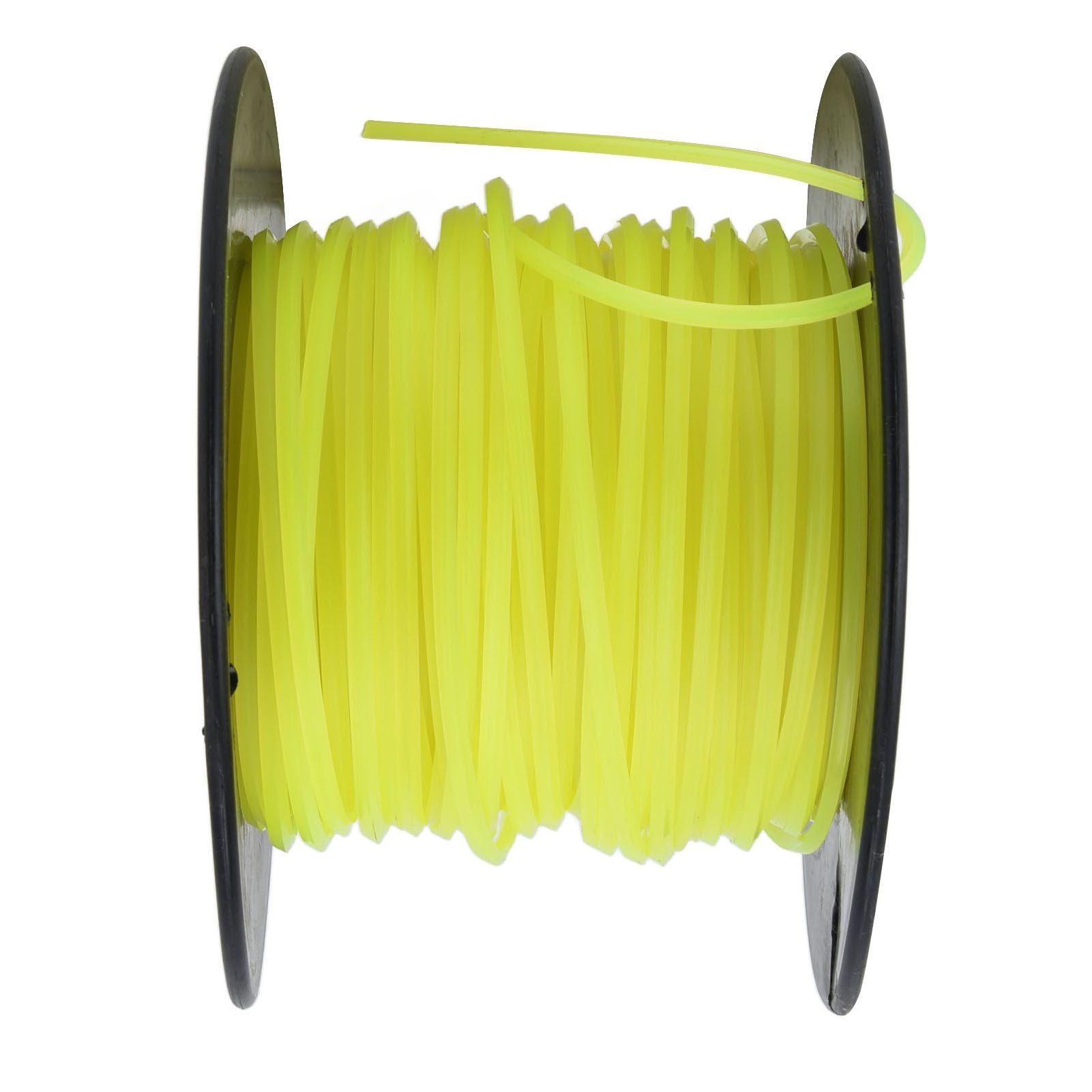 3mm String Trimmer Line Quadrate Grass Trimmer Line Lawn Mower Line for Husqvarna Yellow 50m / 164.0ft V1294-YM0523-3111220079212