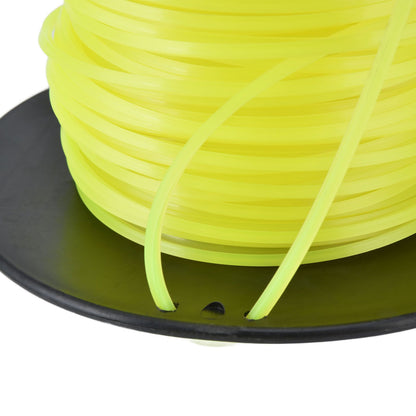 3mm String Trimmer Line Quadrate Grass Trimmer Line Lawn Mower Line for Husqvarna Yellow 50m / 164.0ft V1294-YM0523-3111220079212