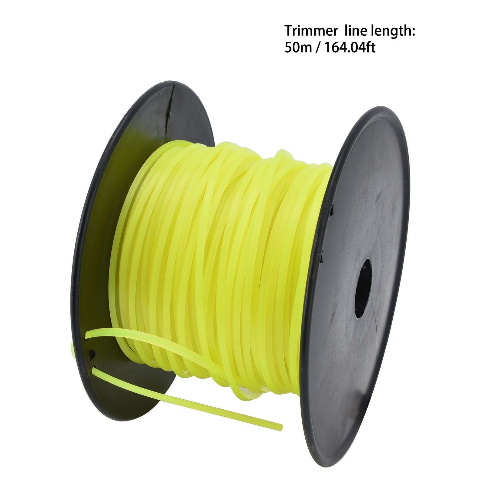 3mm String Trimmer Line Quadrate Grass Trimmer Line Lawn Mower Line for Husqvarna Yellow 50m / 164.0ft V1294-YM0523-3111220079212